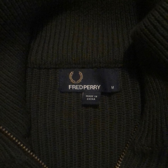 Fred Perry Turtleneck Zip Up - Picture 2 of 3